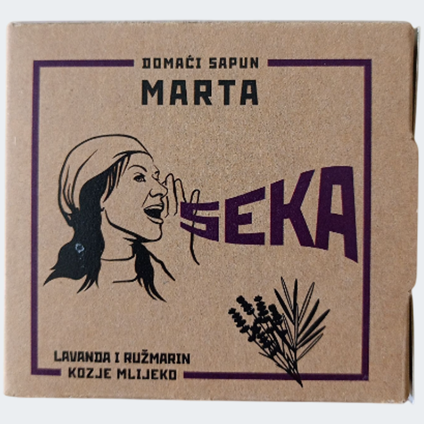 MARTA Natural Soap with Goat Milk and Lavender Essential Oil