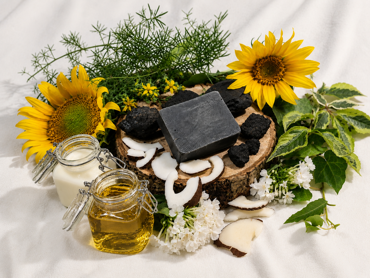 JAKŠA Natural Soap with Goat Milk and Activated Charcoal