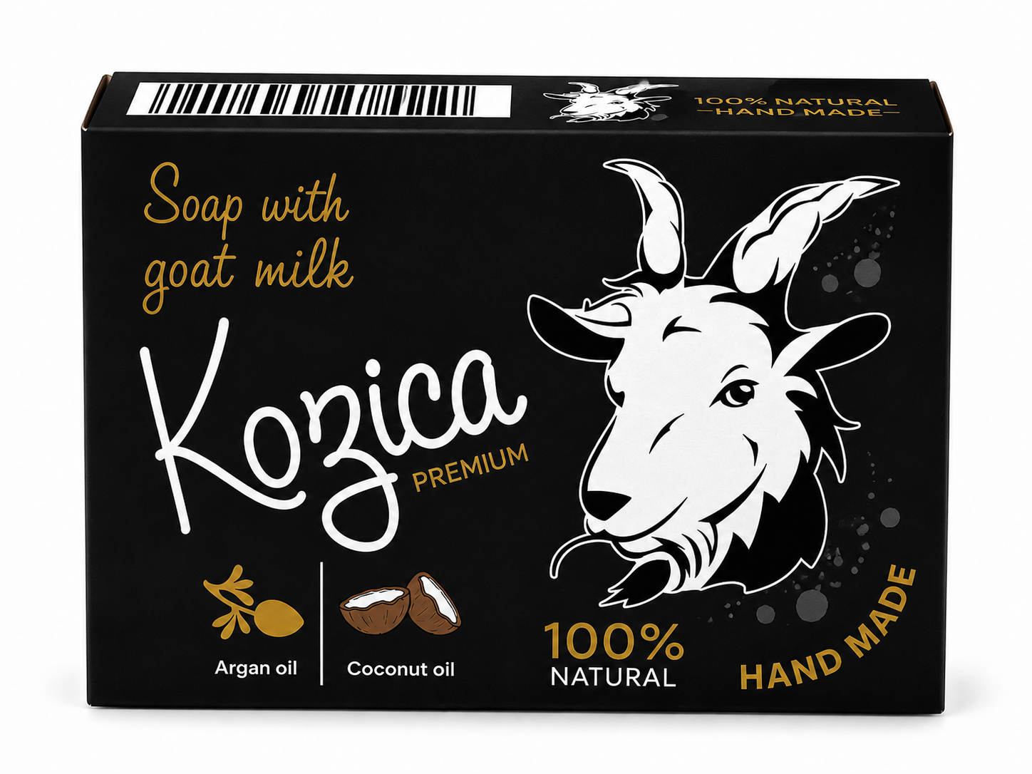 Kozica Handmade Natural Soap with Goat Milk, Coconut Oil and Argan Oil