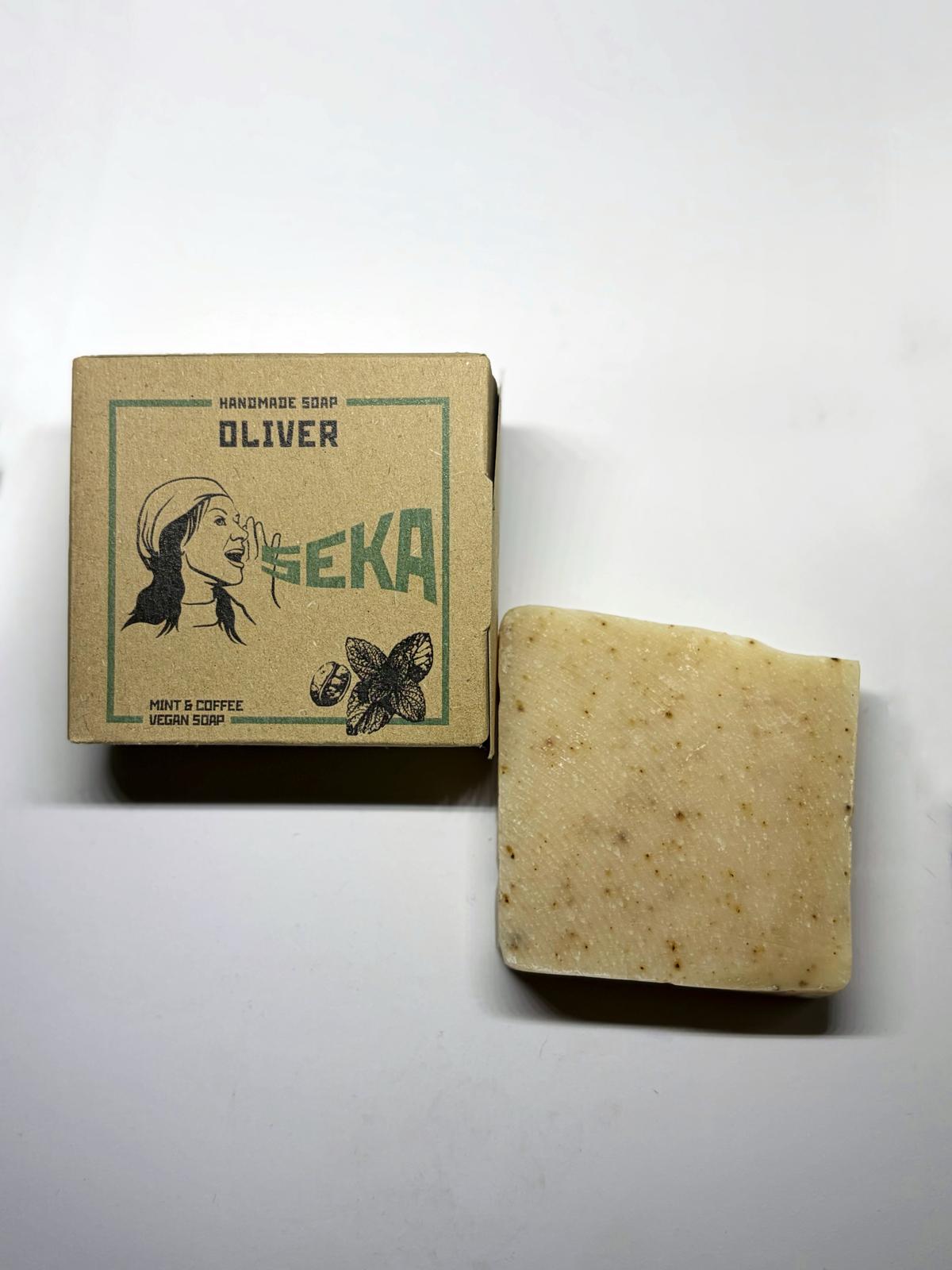 Seka Natural Handmade Soap with Mint & Coffee